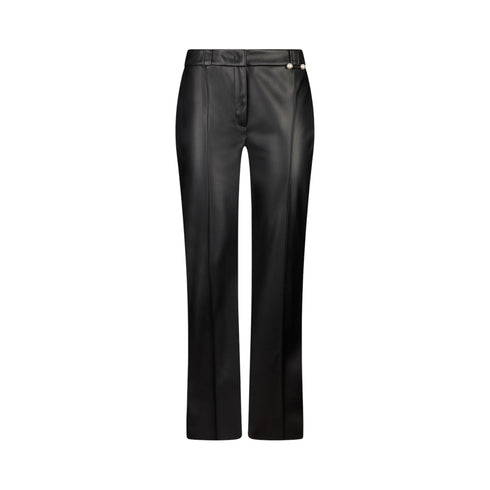 Liu Jo Pantaloni Pantaloni flare Donna in tessuto spalmato nero 40 - Francavilla Moda